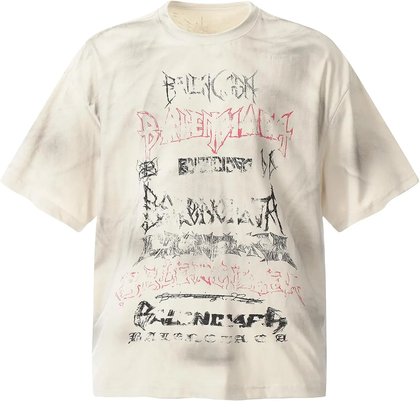 Men's Hip Hop Graphic Print Cotton T-Shirt Fashion Special Design Crewneck Rapper Short Sleeve Tops