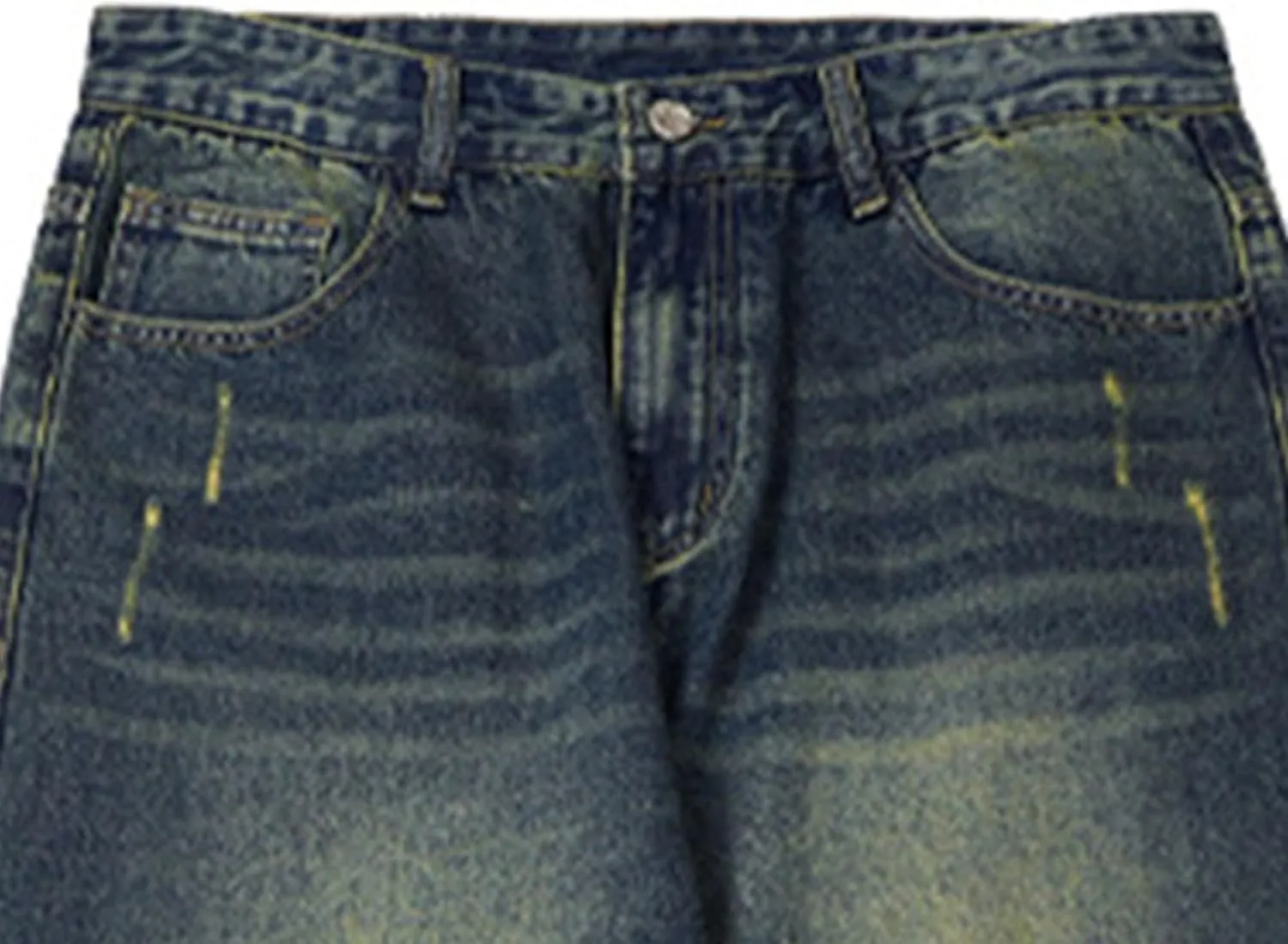 Men's Hip Hop Retro Jeans Relaxed Fit Daily Loose Fit Denim Pants Casual Classic Straight Jeans