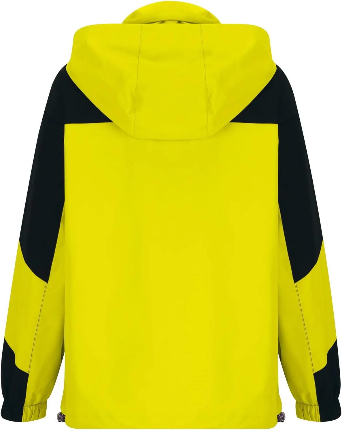 Mens Hooded Rain Jackets Casual Waterproof Raincoats Long Sleeve Zip Up Windbreaker Jacket Outdoor Coat With Pockets