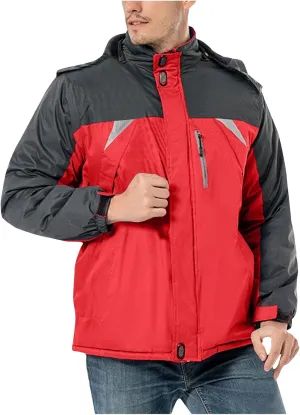 Men's Hooded Rain Jackets Plus Size Lightweight Waterproof Windbreaker Outdoor Sports Jacket Hiking Climbing Raincoat
