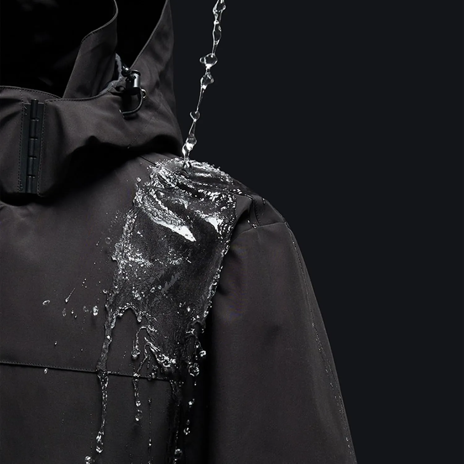 Men's Hooded Softshell Rain Jackets Lightweight Waterproof Windbreaker Zip Up Pockets Raincoats For Outdoor Hiking