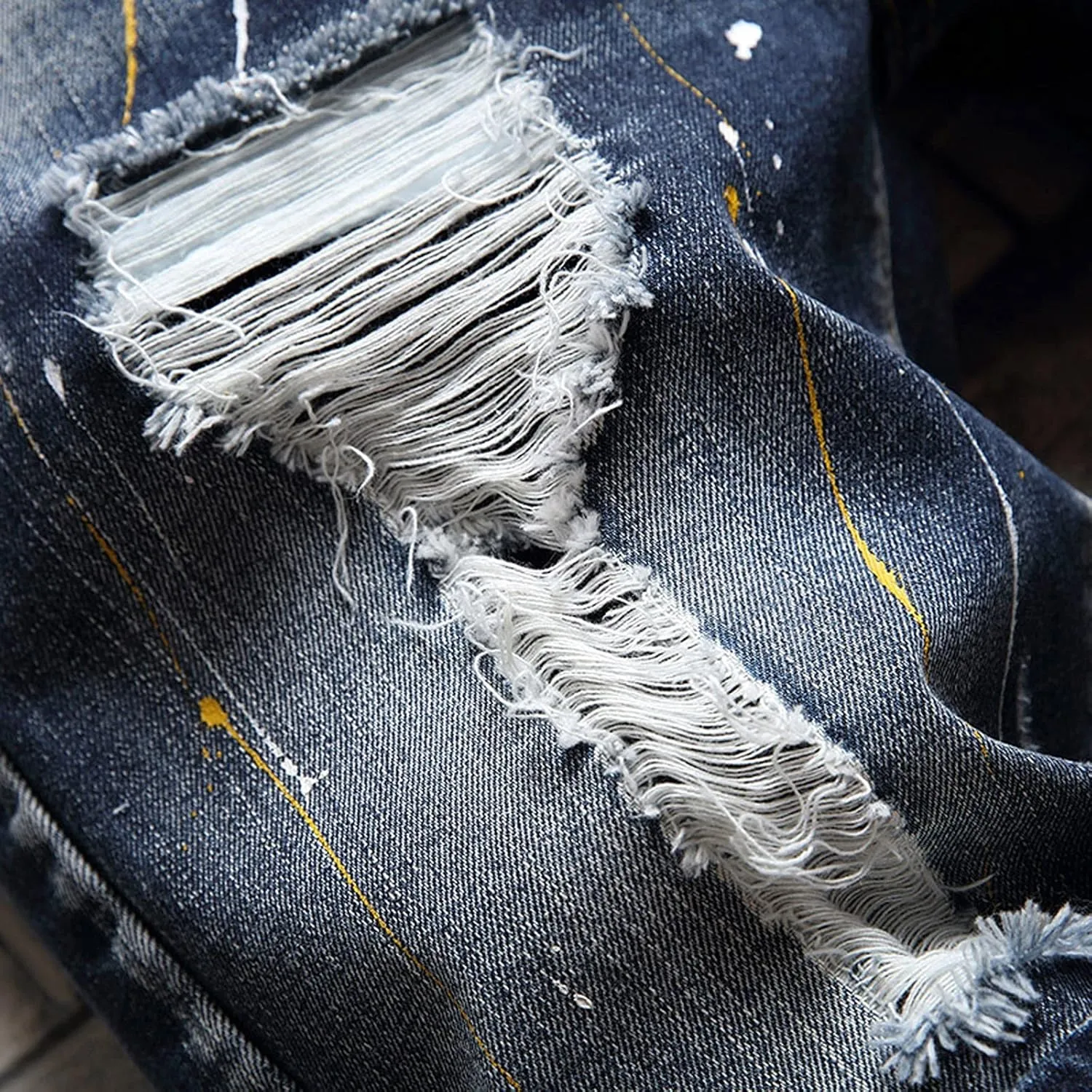 Mens Jean Shorts Denim Shorts Ripped Distressed Short Jeans Casual Classic Straight Fit Jorts