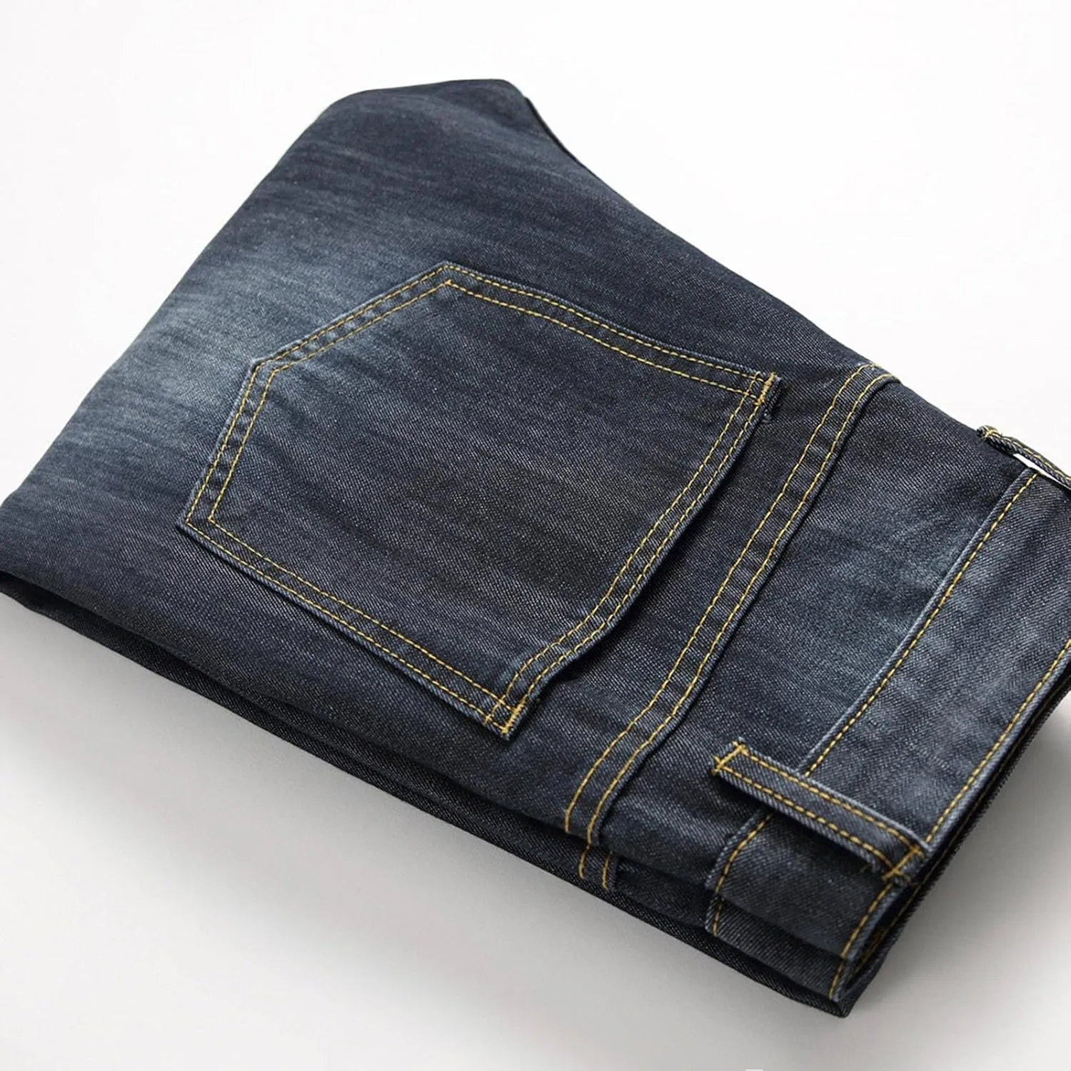 Mens Jeans Bootcut Straight Driven Jeans Ripped Distressed Holes Y2k Baggy Jeans for Men Stacked Ripped Destroyed Jeans