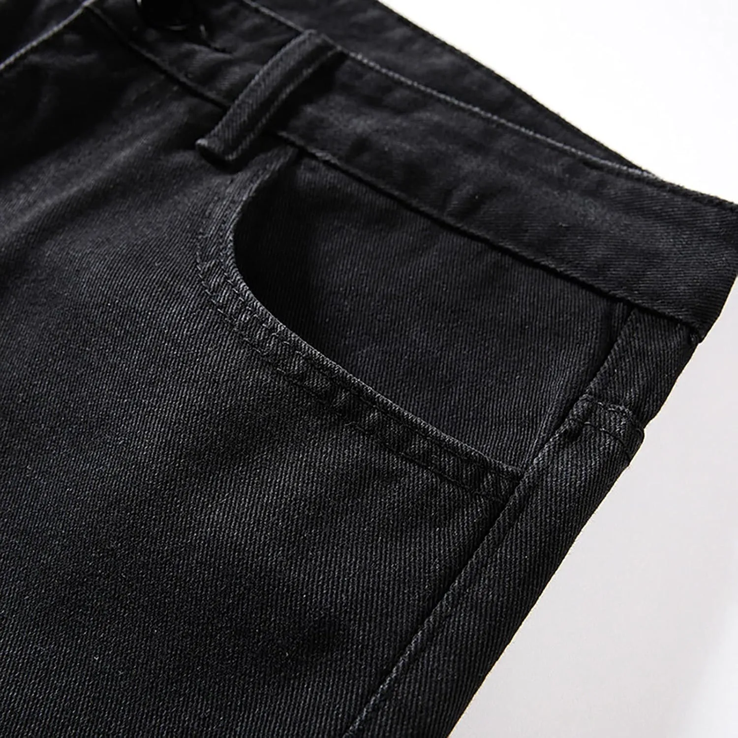 Mens Jeans Relaxed Fit, Mens Casual Pants Baggy Mens Jeans Straight Fit Loose Boot Cut for Men Jeans
