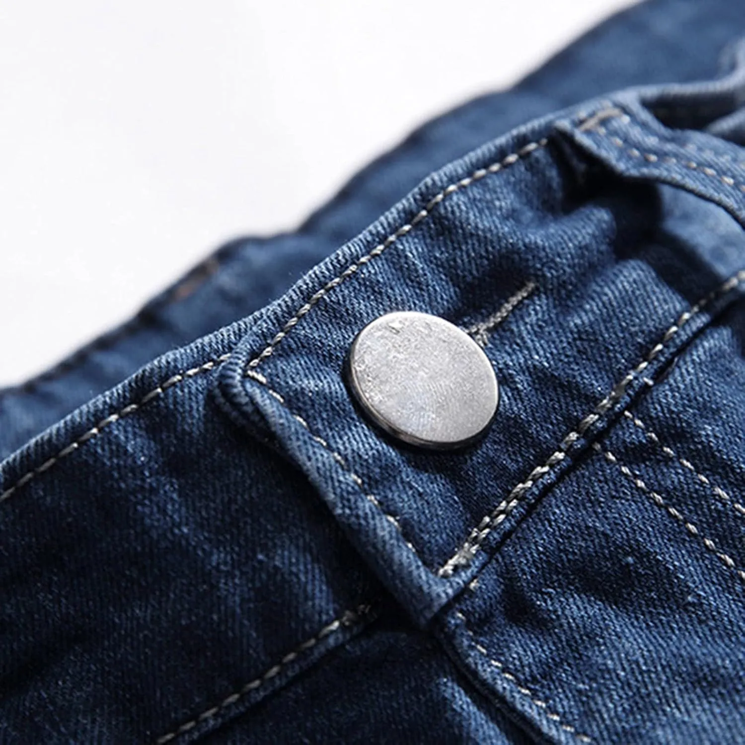 Mens Jeans Slim Fit Athletic Fit Jeans Comfort Stretch Denim Jeans Trendy Print Pants Parachute Pants for Men