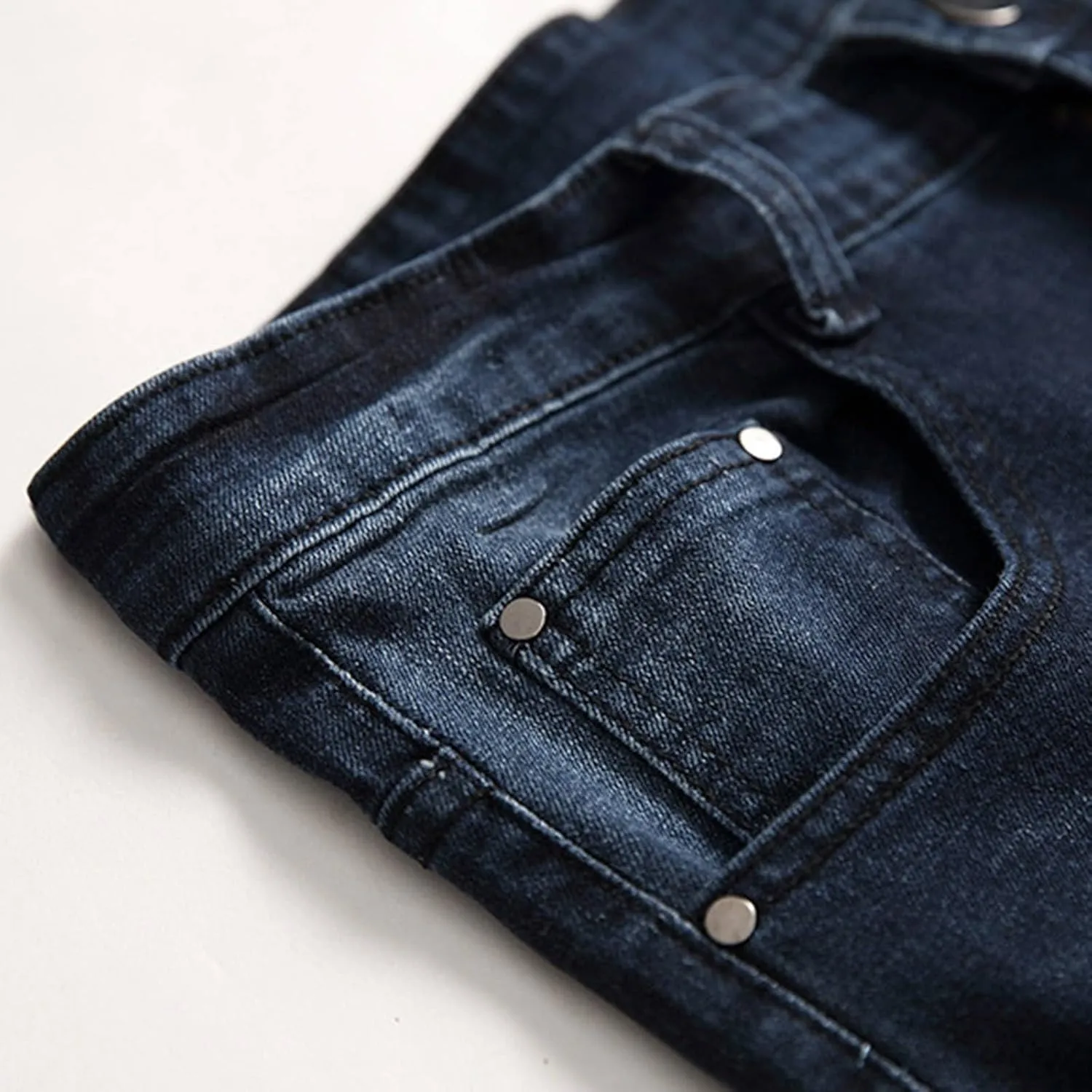 Mens Jeans Slim Fit Athletic Fit Jeans Comfort Stretch Denim Jeans Trendy Print Pants Parachute Pants for Men