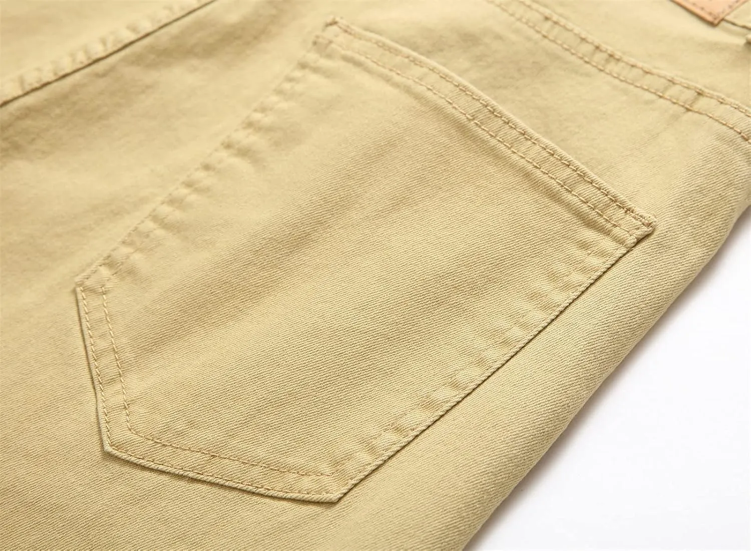 Men's Lightweight Regular Fit Jean Vintage Stretch Distressed Jean Pants Classic Straight Leg Washed Denim Jeans