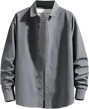 Men's Long Sleeve Flannel Shirt Checkered Mens Button Down Shirts Regular Fit Long Sleeve Casual Plaid Flannel Shirt