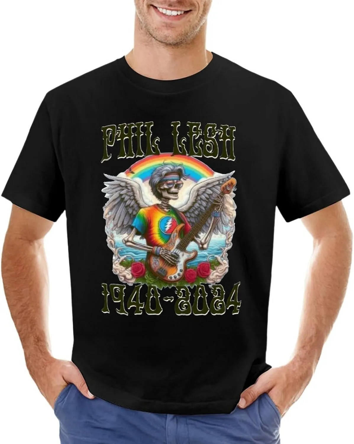 Men's Memorial T-Shirts Short Sleeve Adult Teens Cotton Shirt