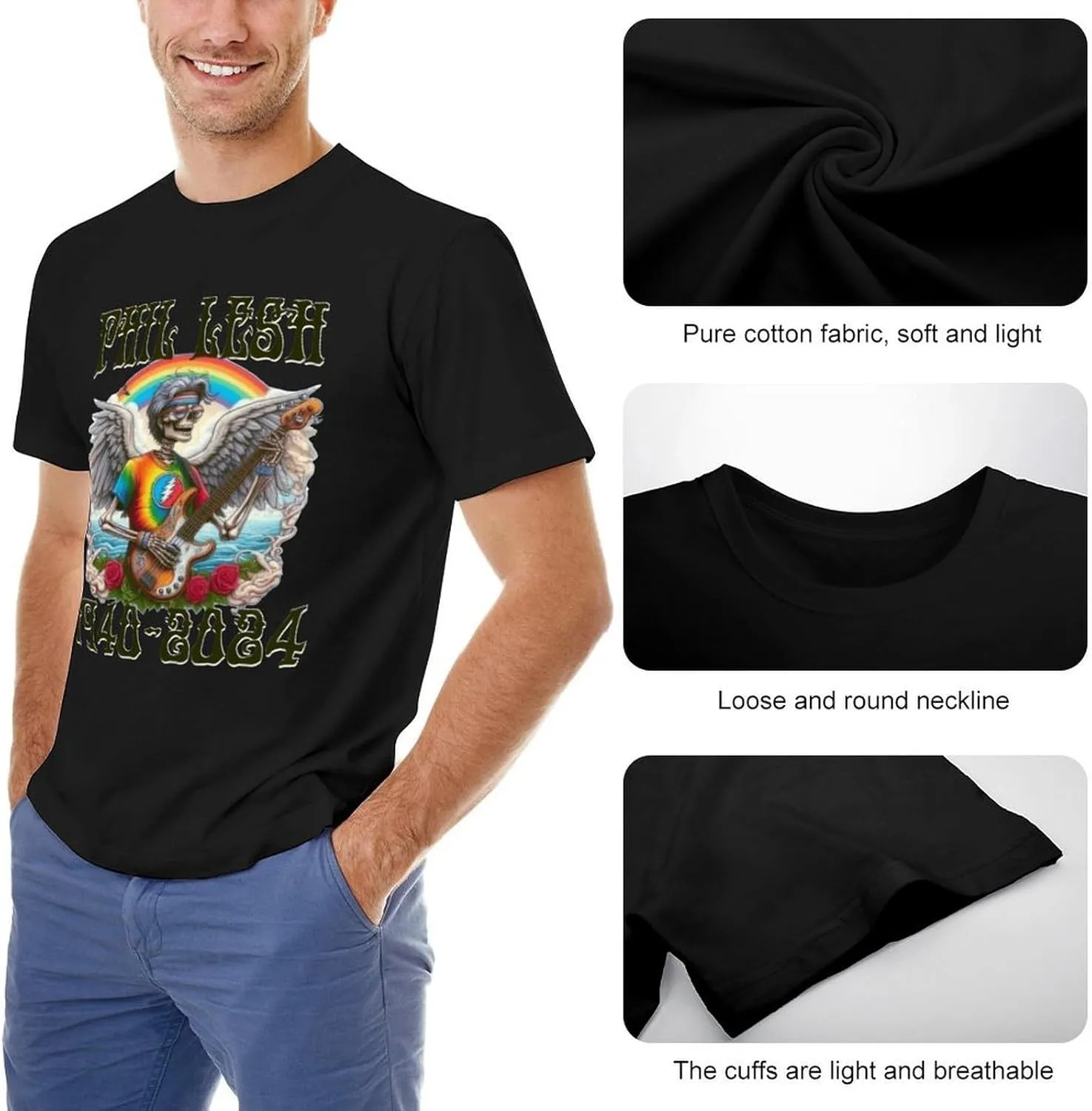 Men's Memorial T-Shirts Short Sleeve Adult Teens Cotton Shirt