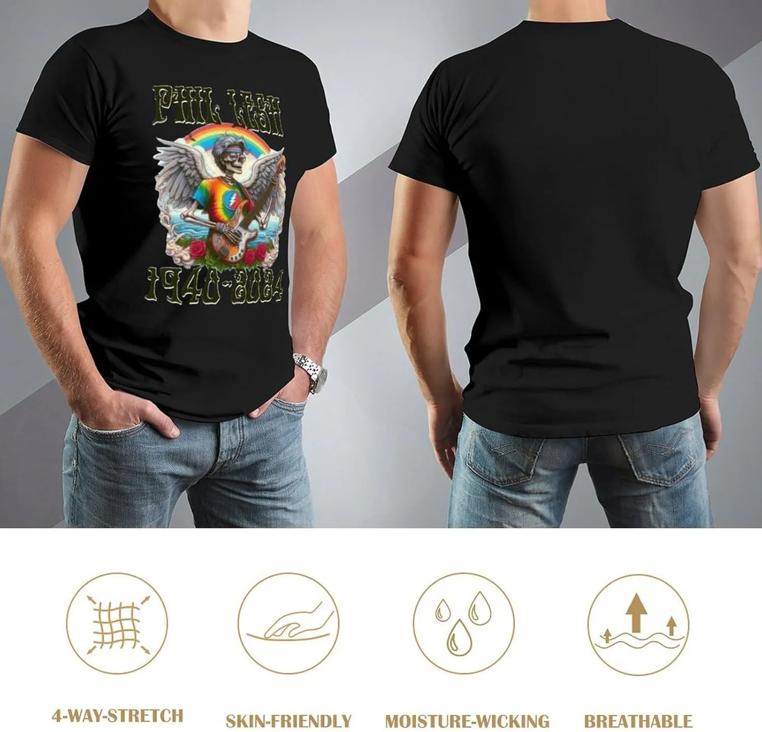 Men's Memorial T-Shirts Short Sleeve Adult Teens Cotton Shirt