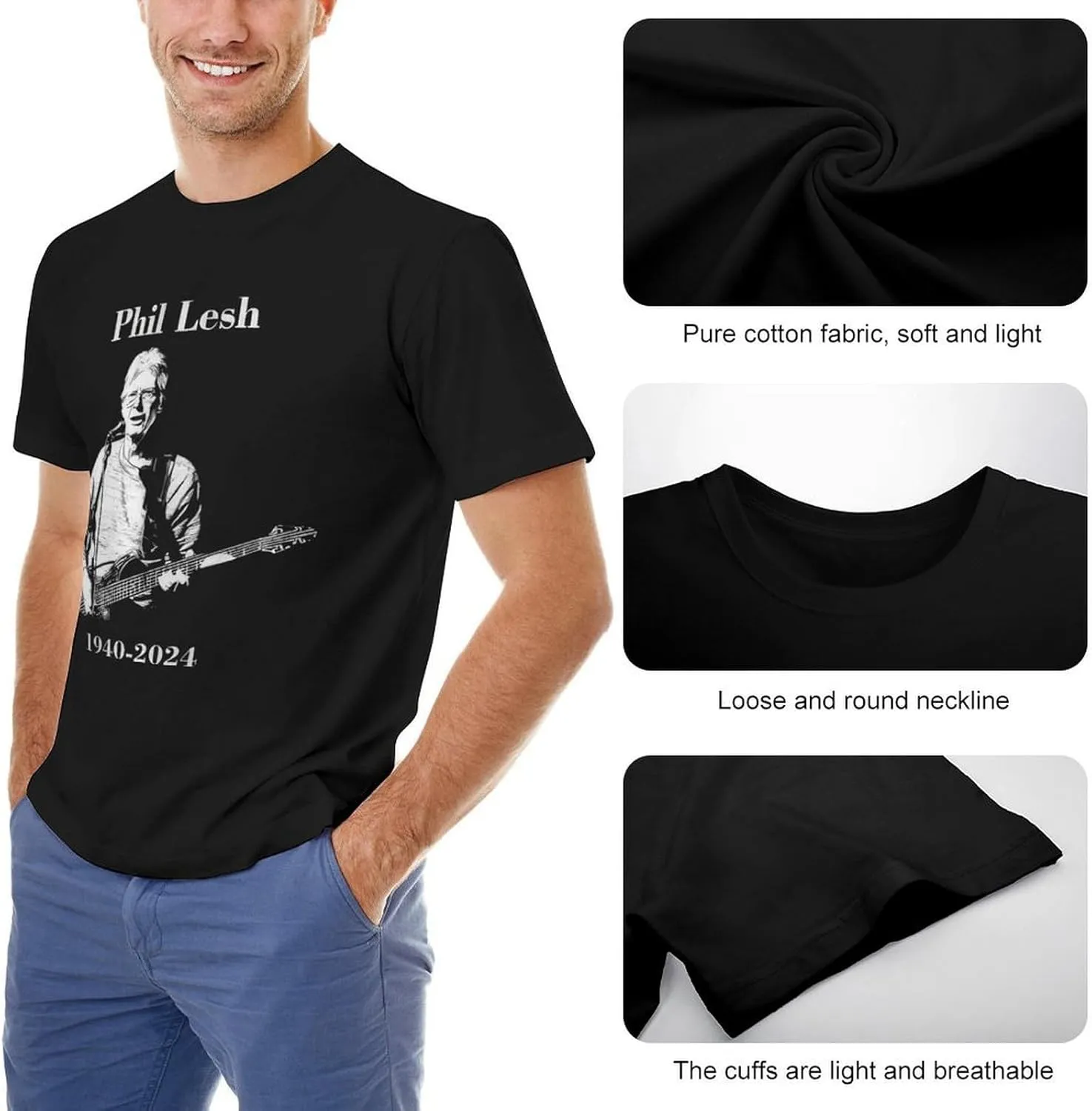 Men's Memorial T-Shirts Short Sleeve Adult Teens Cotton Shirt