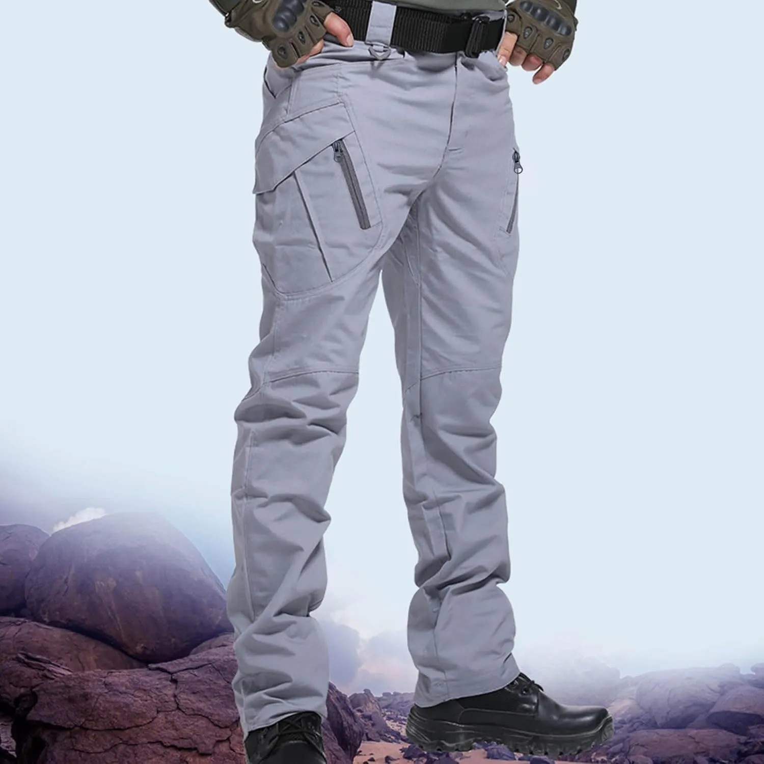 Men's Outdoor Cargo Pant Military Tactical Work Pants Casual Stretch Combat Trousers Hiking Jogger Pant with Pockets