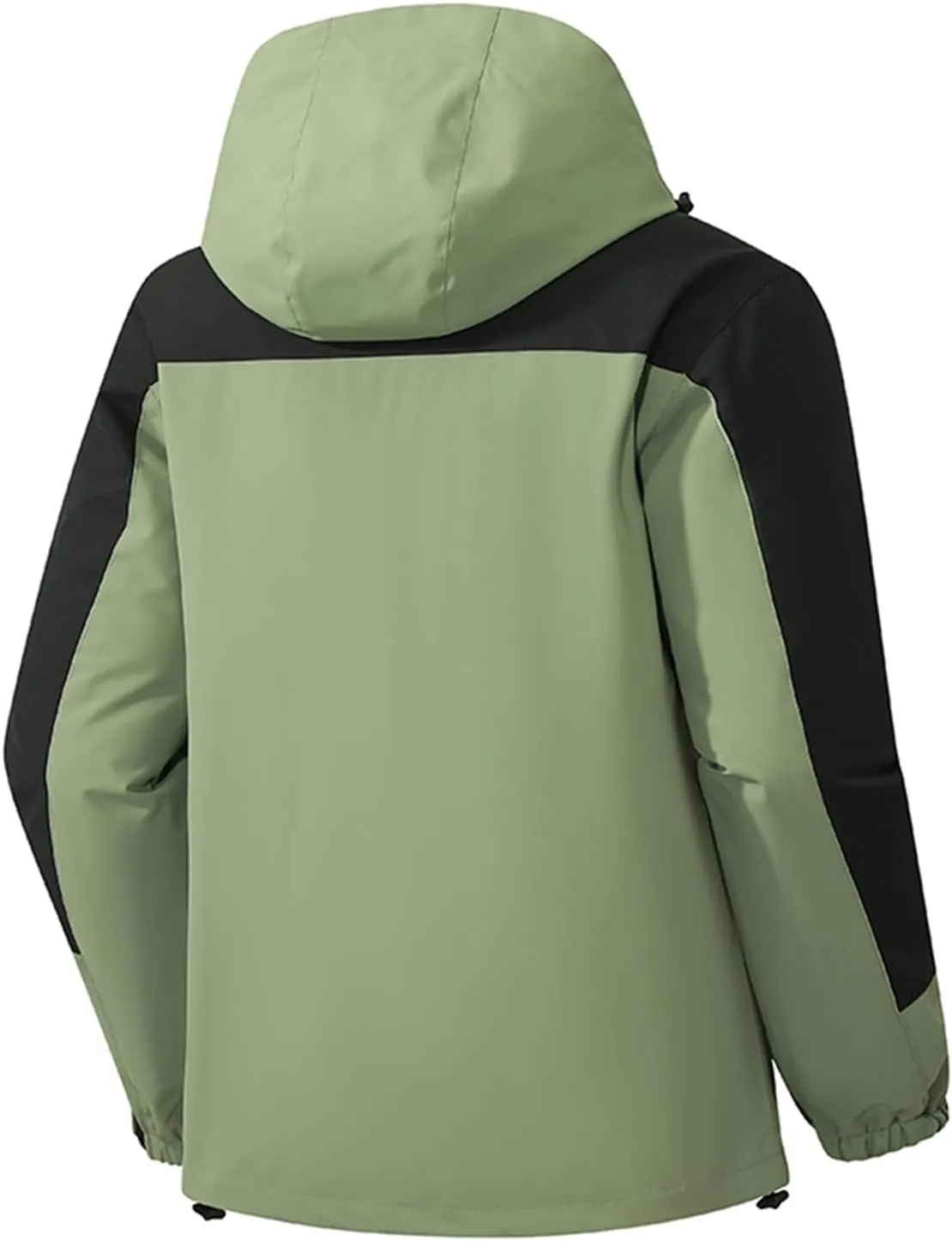 Mens Outdoor Rain Jacket Multi-Pockets Waterproof Sports Hooded Raincoat Windbreker Hiking Camping Fishing Jackets