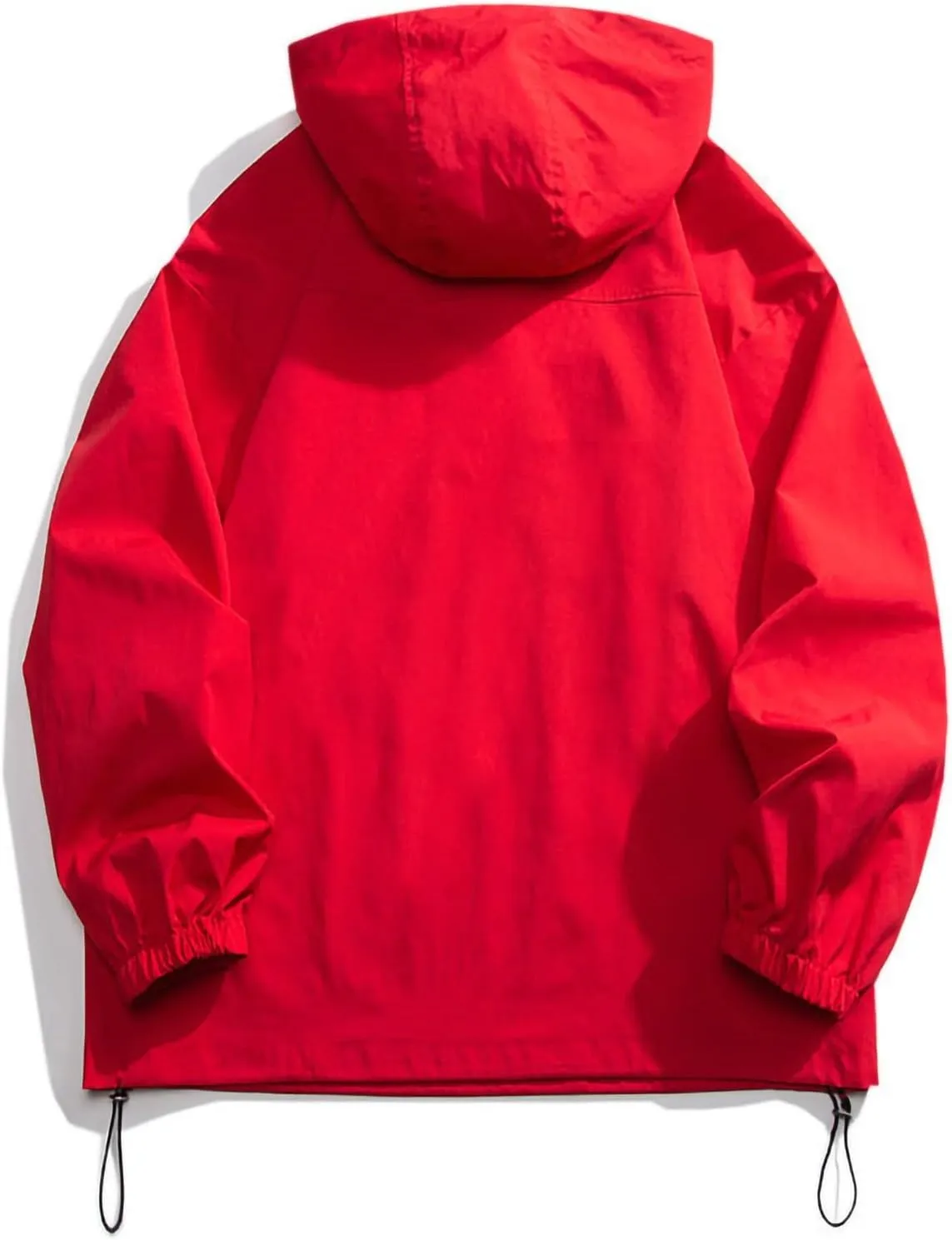 Mens Oversized Rain Jacket With Hood Lightweight Waterproof Windbreaker Packable Raincoat For Outdoor Hiking Running