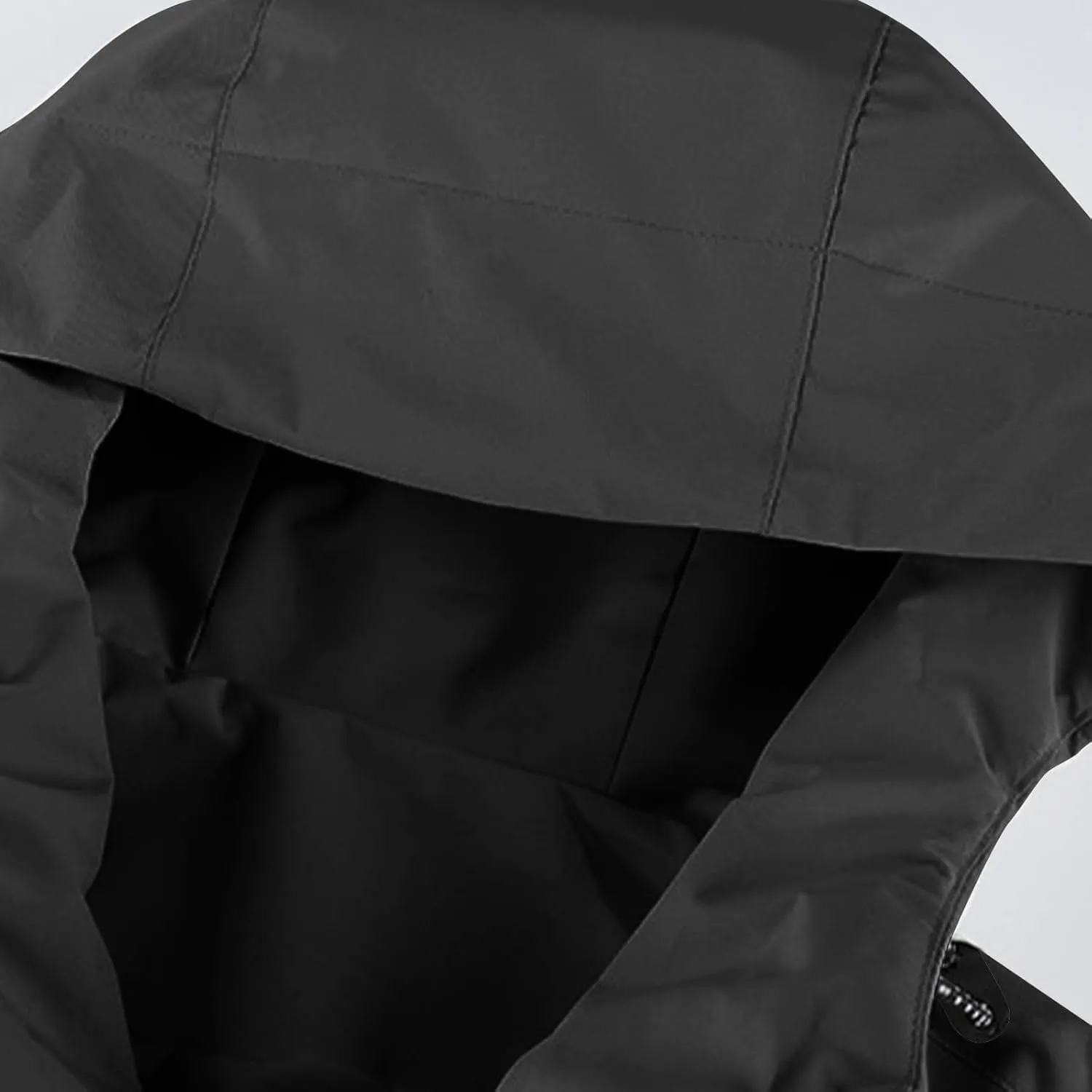 Men's Rain Jacket Waterproof Lightweight Packable Softshell Windbreaker with Hood Raincoat for Hiking Fishing Travel