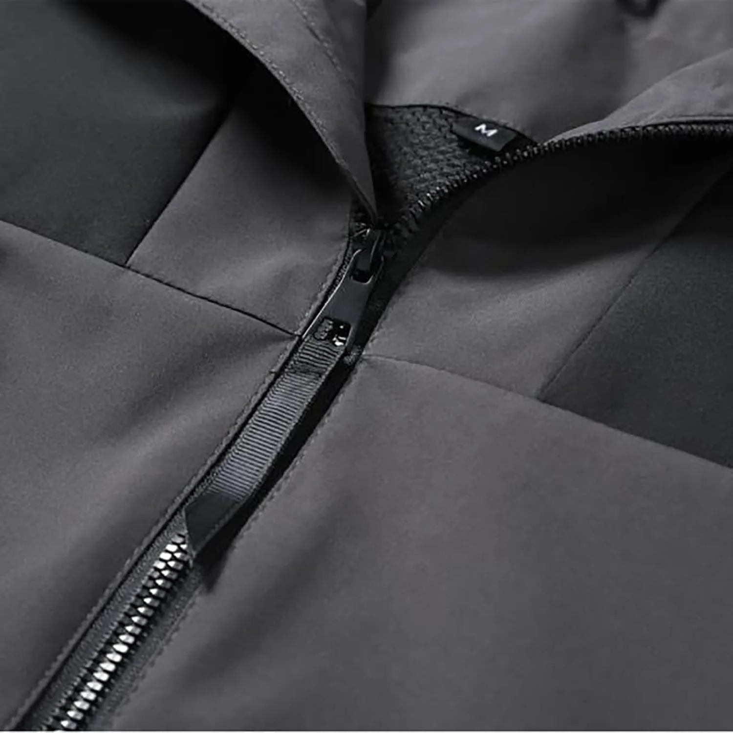 Men's Rain Jacket Waterproof Mountain Windbreaker Full Zip Hooded Raincoat with Pockets Casual Outdoor Sports Jacket