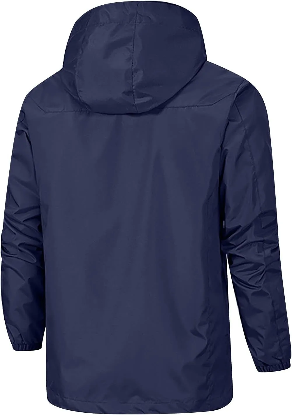 Men's Rain Jackets Waterproof Warm Puffer Jacket Hooded Windproof Winter Coat Bomber Jacket, XL-5XL