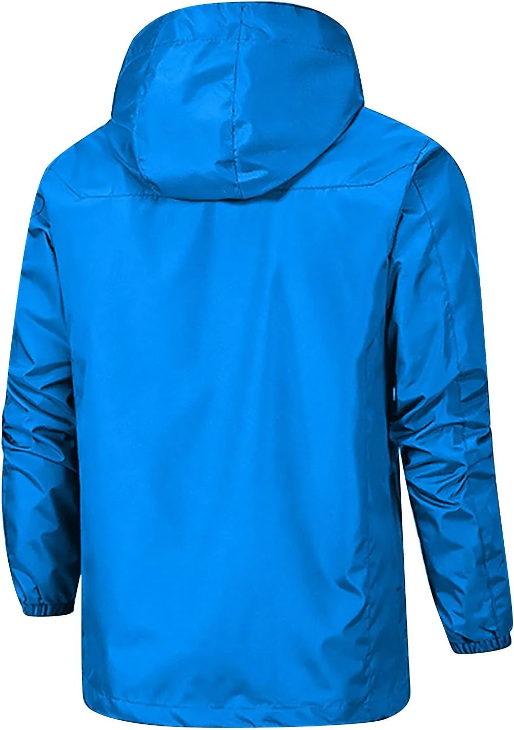 Men's Rain Jackets Waterproof Warm Puffer Jacket Hooded Windproof Winter Coat Bomber Jacket, XL-5XL