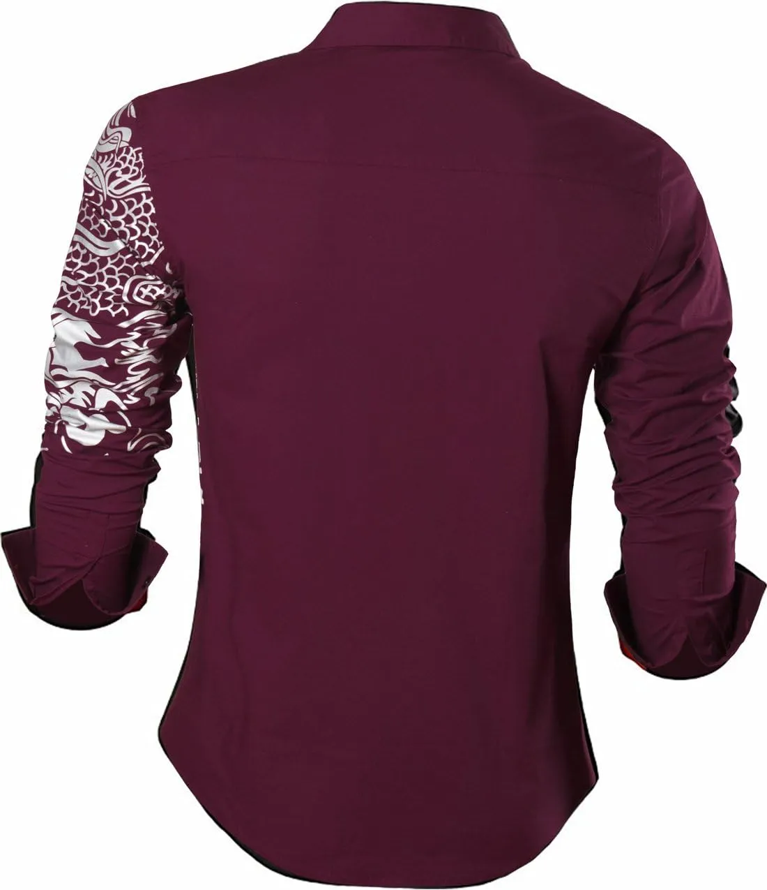 Men's Slim Fit Long Sleeves Casual Button Down Dress Shirts JZS041
