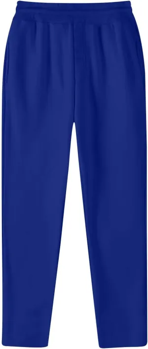 Mens Slim-Fit Stretch Sweatpant Fashion Elastic Waist Solid Color Workout Casual Pant Loose Wide Leg Straight Trouser