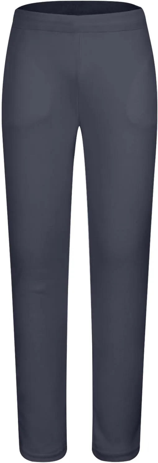 Mens Slim-Fit Stretch Sweatpant Fashion Elastic Waist Solid Color Workout Casual Pant Loose Wide Leg Straight Trouser