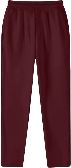 Mens Slim-Fit Stretch Sweatpant Fashion Elastic Waist Solid Color Workout Casual Pant Loose Wide Leg Straight Trouser
