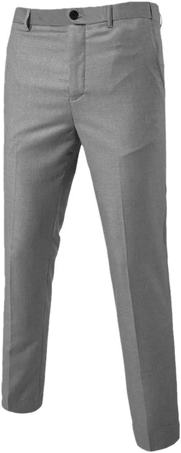 Mens Suit Slim Fit 2 Pieces Suit Set 1 Button Blazer Tuxedo and Pants Regular Fit Solid Dress Business Wedding Party