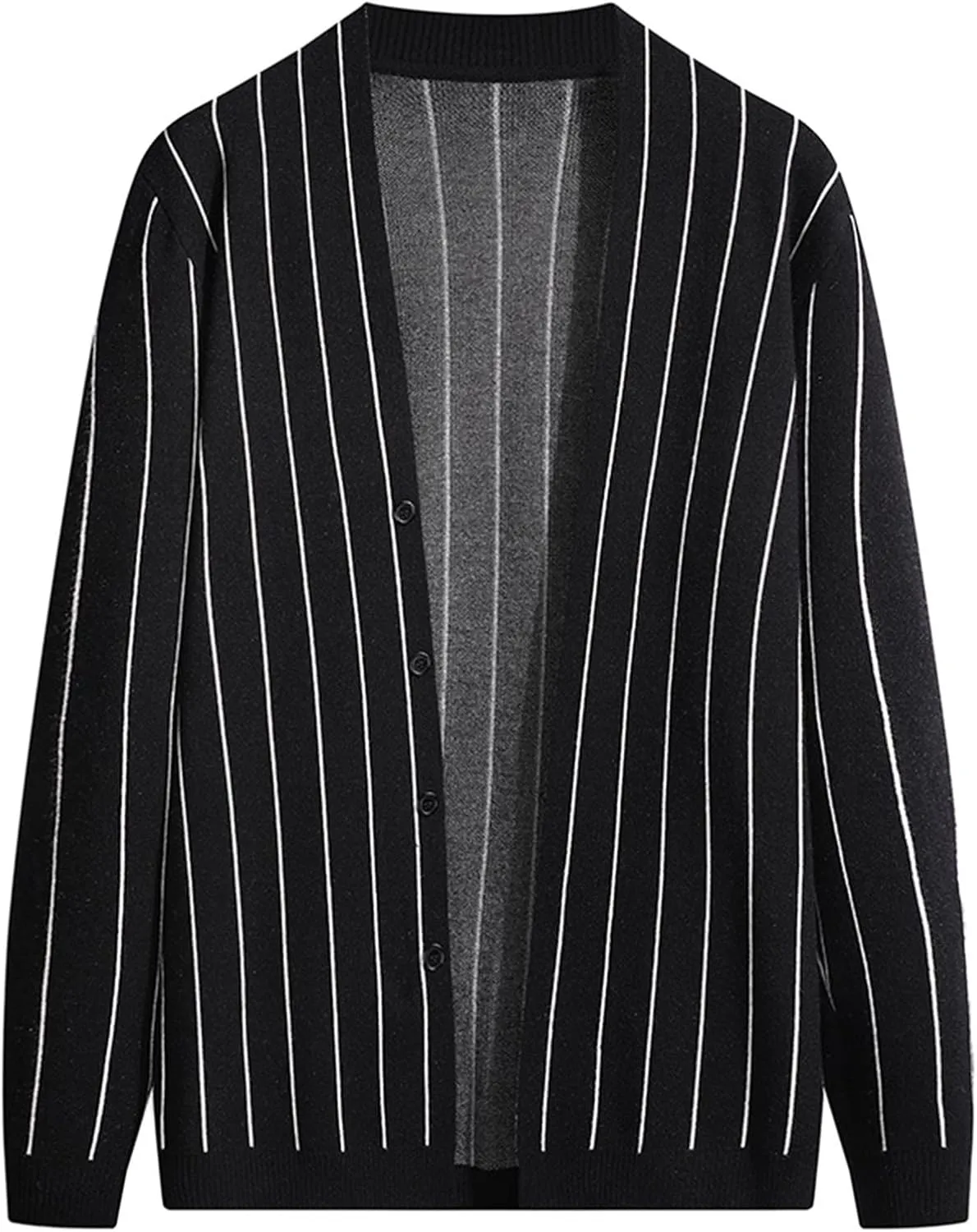 Mens Sweater Jacket Mens V Neck Cardigan Button Down Long Cardigan Lightweight Knit Drape Cape Sweater
