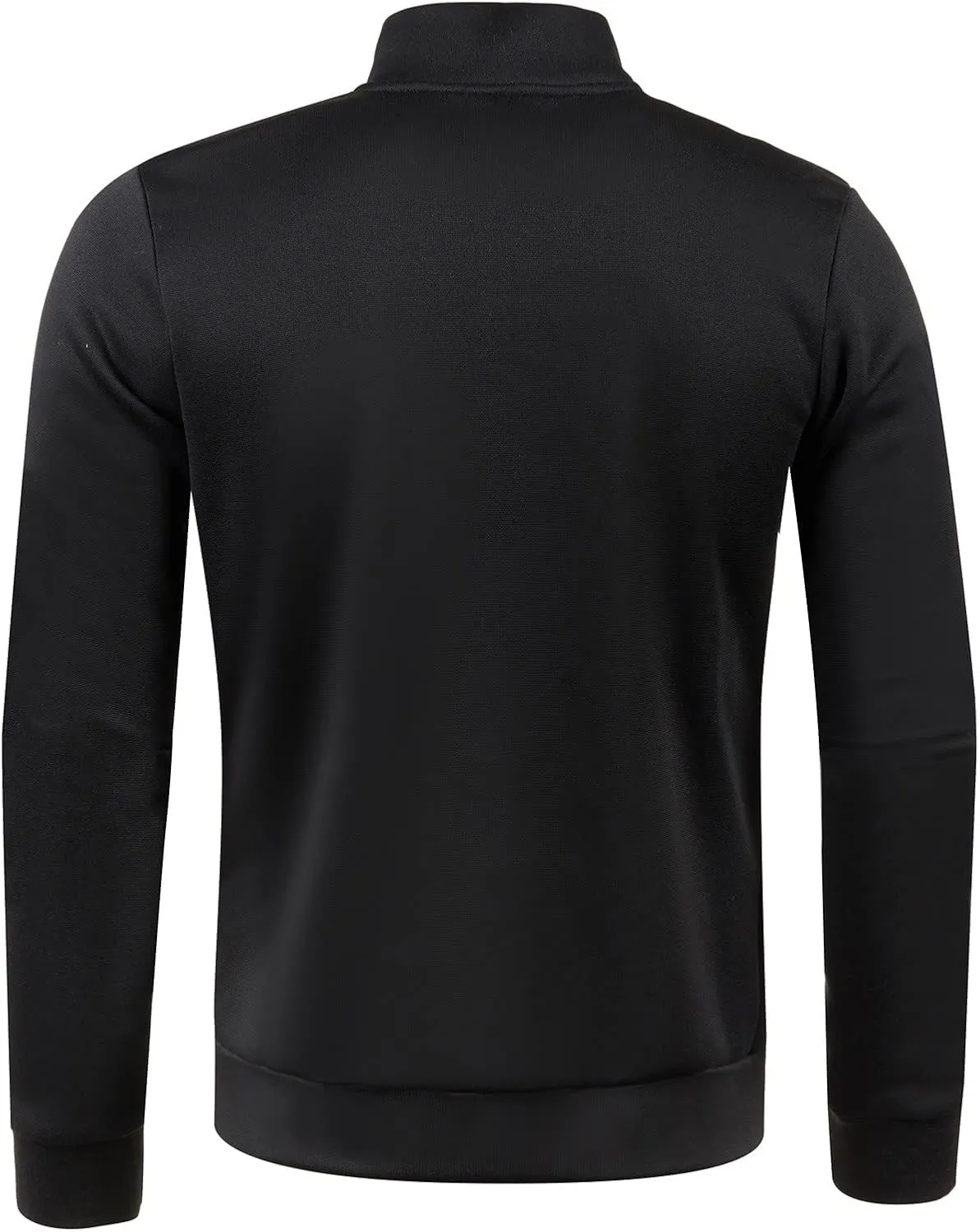 Men's Sweaters 1/4 Zip Cotton Sweatshirts Pullover Polo Sweaters Striped Mock Neck Sweaters