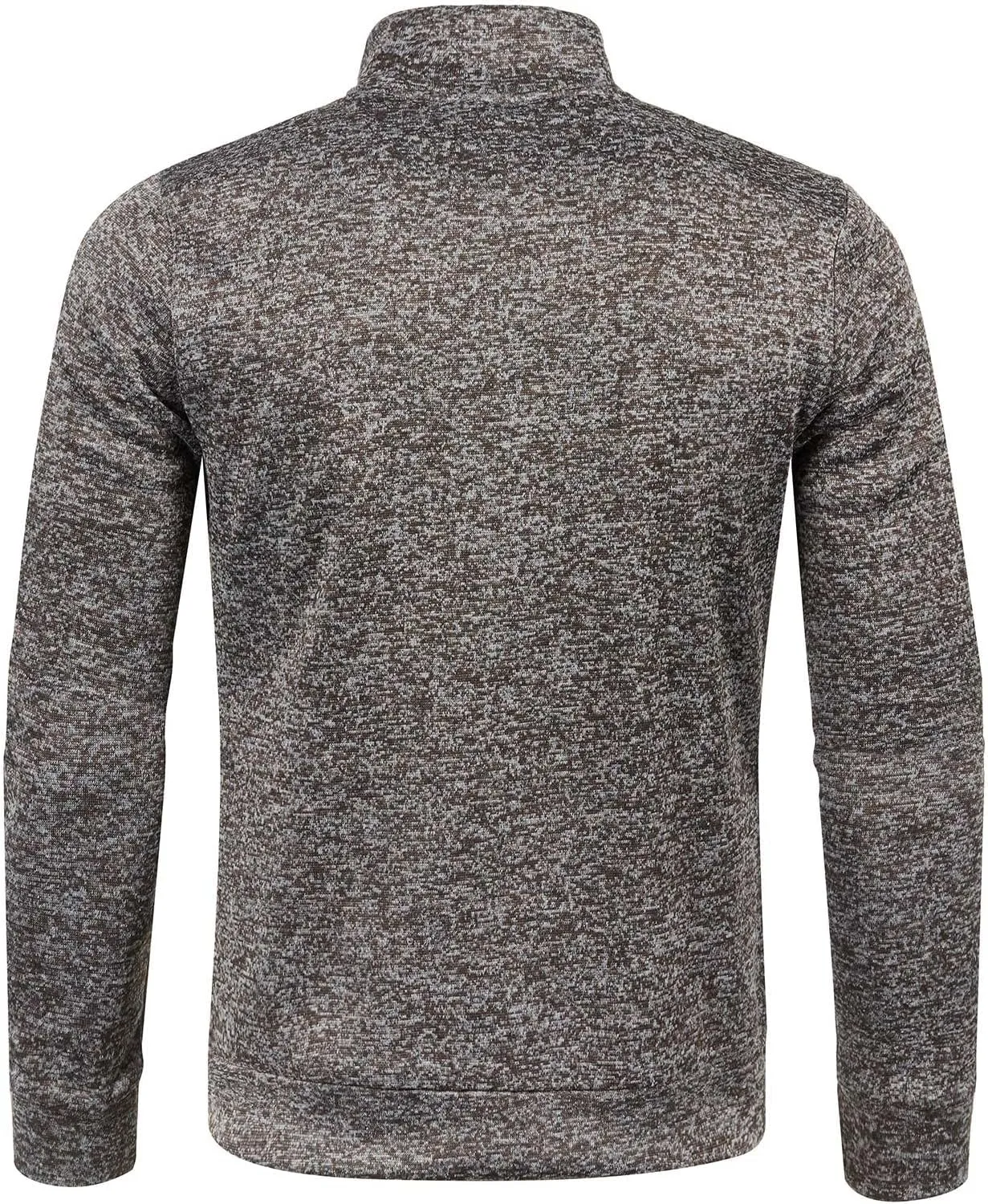 Men's Sweaters 1/4 Zip Cotton Sweatshirts Pullover Polo Sweaters Striped Mock Neck Sweaters