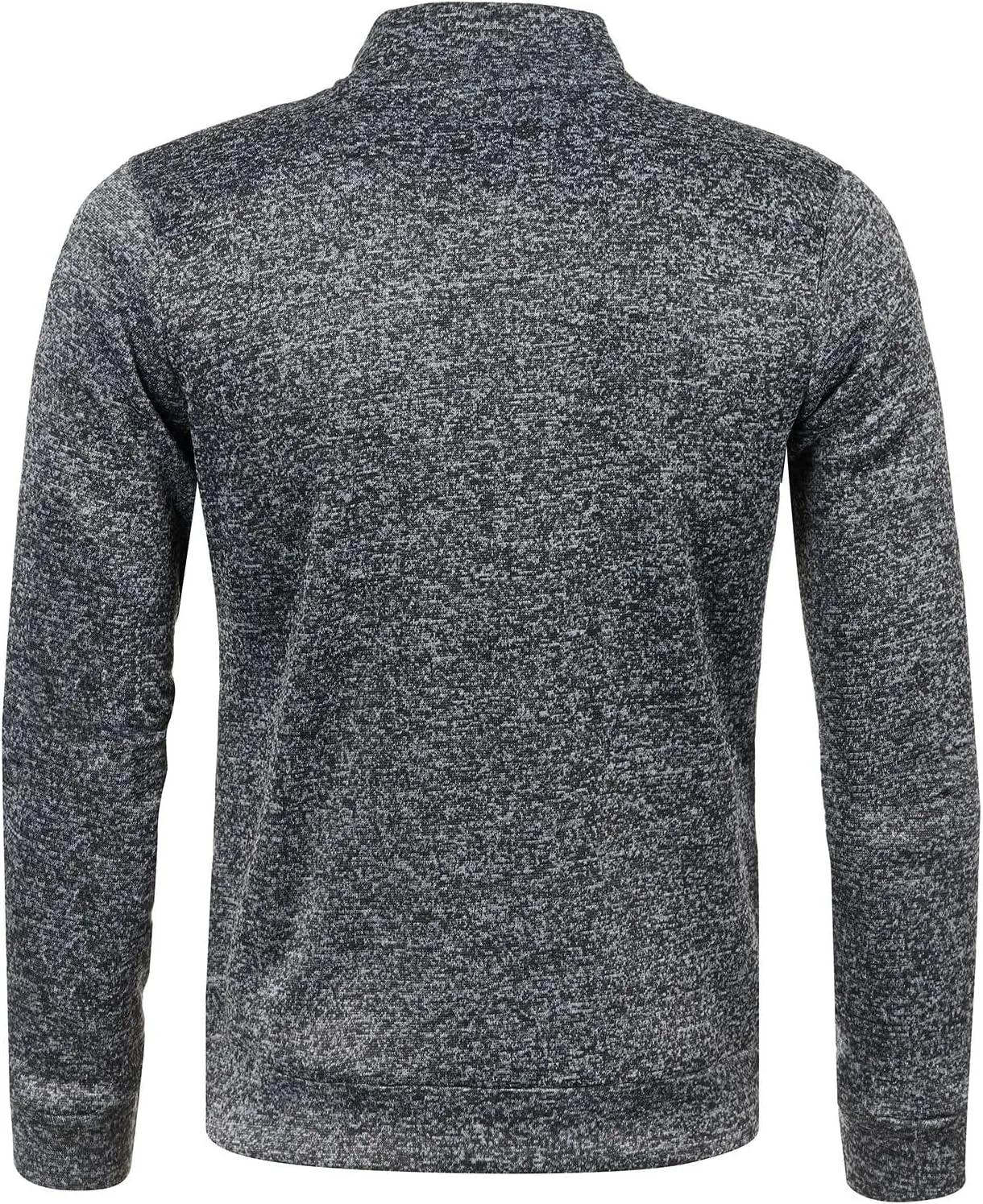 Men's Sweaters 1/4 Zip Cotton Sweatshirts Pullover Polo Sweaters Striped Mock Neck Sweaters