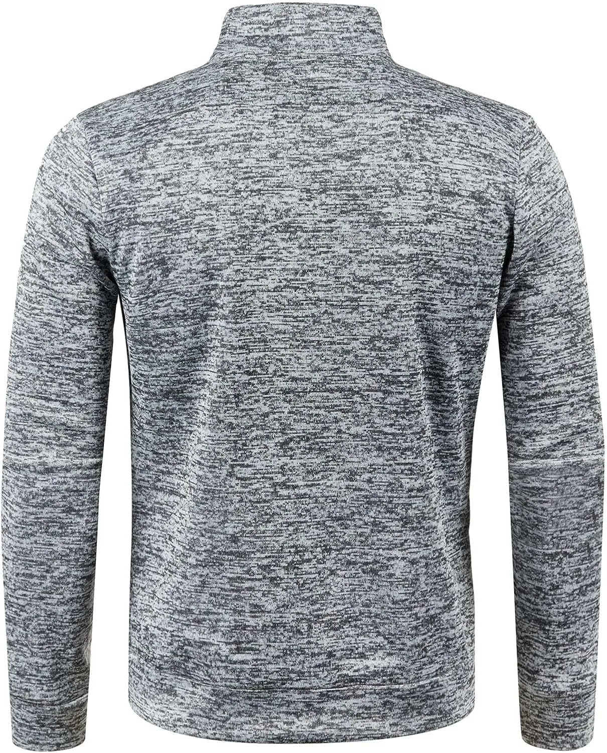 Men's Sweaters 1/4 Zip Cotton Sweatshirts Pullover Polo Sweaters Striped Mock Neck Sweaters