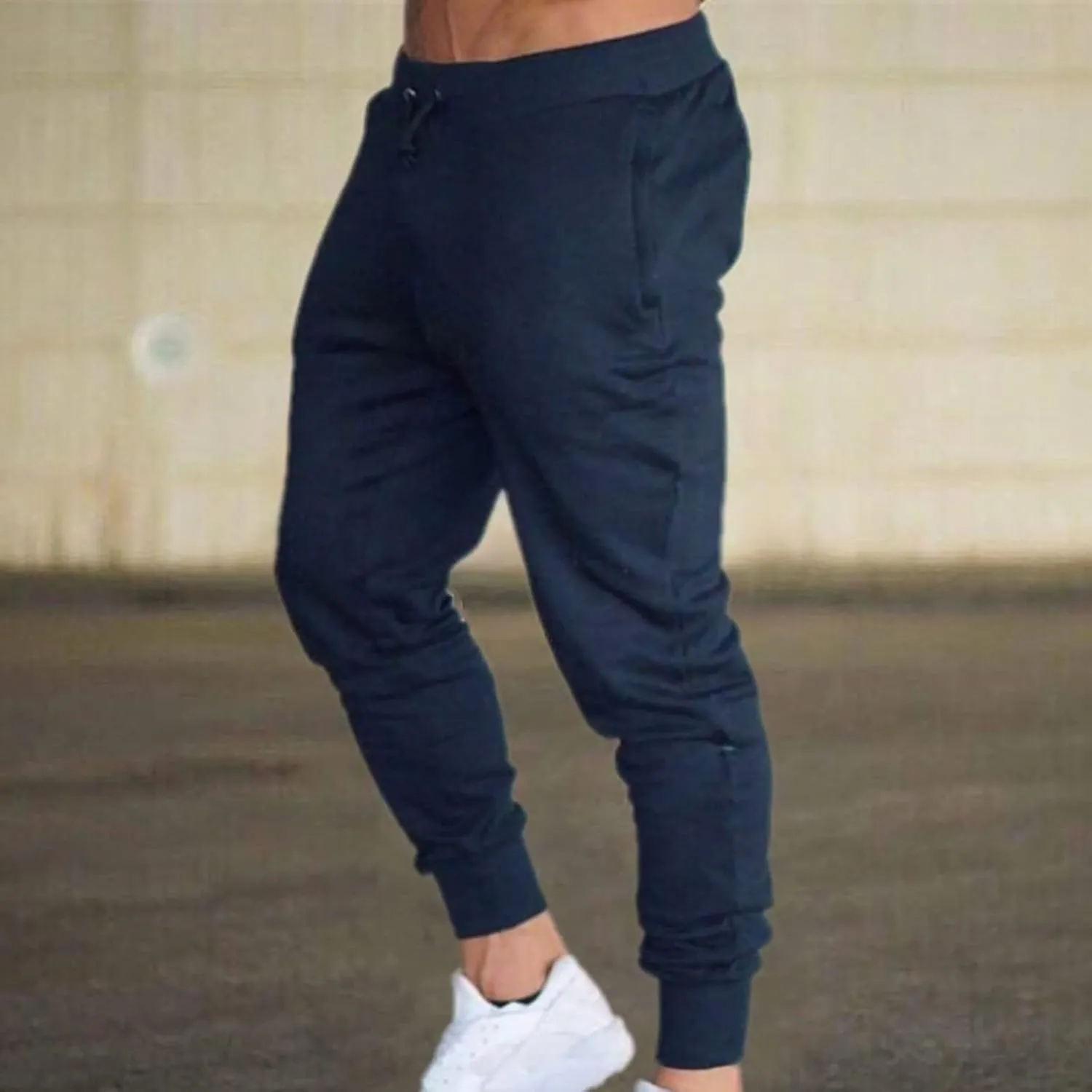 Mens Sweatpants Open Bottom Men's Sweatpants with Pockets Open Bottom Athletic Pants for Jogging Workout Gym Running