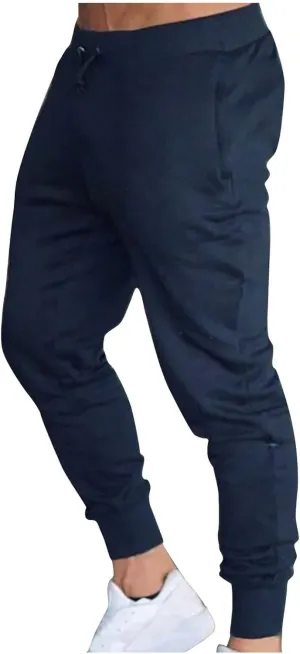 Mens Sweatpants Open Bottom Men's Sweatpants with Pockets Open Bottom Athletic Pants for Jogging Workout Gym Running