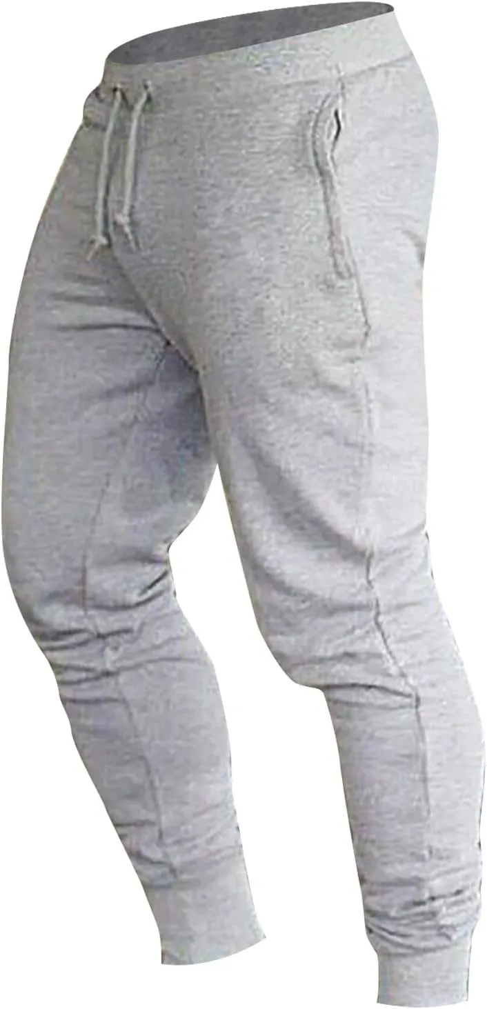 Mens Sweatpants Open Bottom Men's Sweatpants with Pockets Open Bottom Athletic Pants for Jogging Workout Gym Running