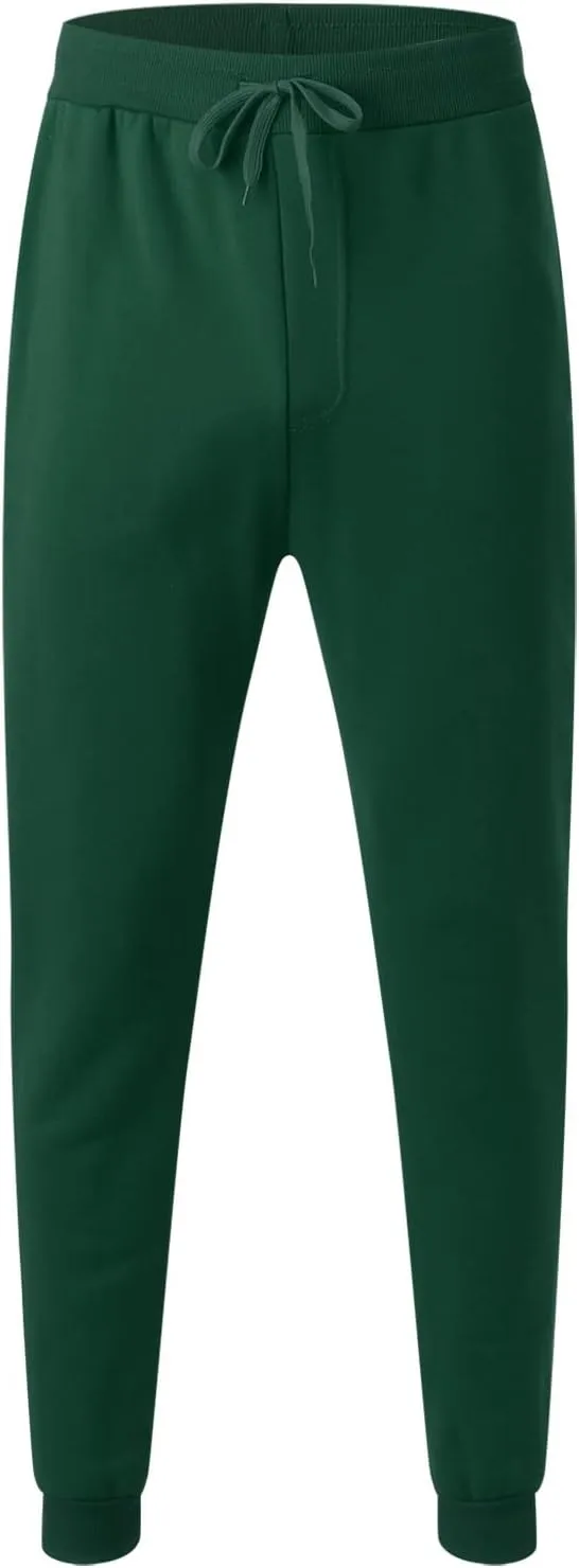 Mens Sweatpants with Pockets Big & Tall Sizes Men's Fleece Cargo Sweatpants Drawstring Loose Fit Sweatpants for Men