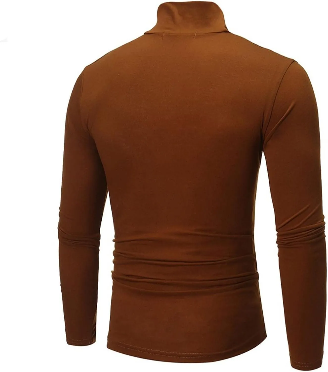 Mens T Shirts Casual Stylish Loose Fit Long Sleeve Turtleneck Warm Sweater Soft Comfy Stretch Pullover Sweater