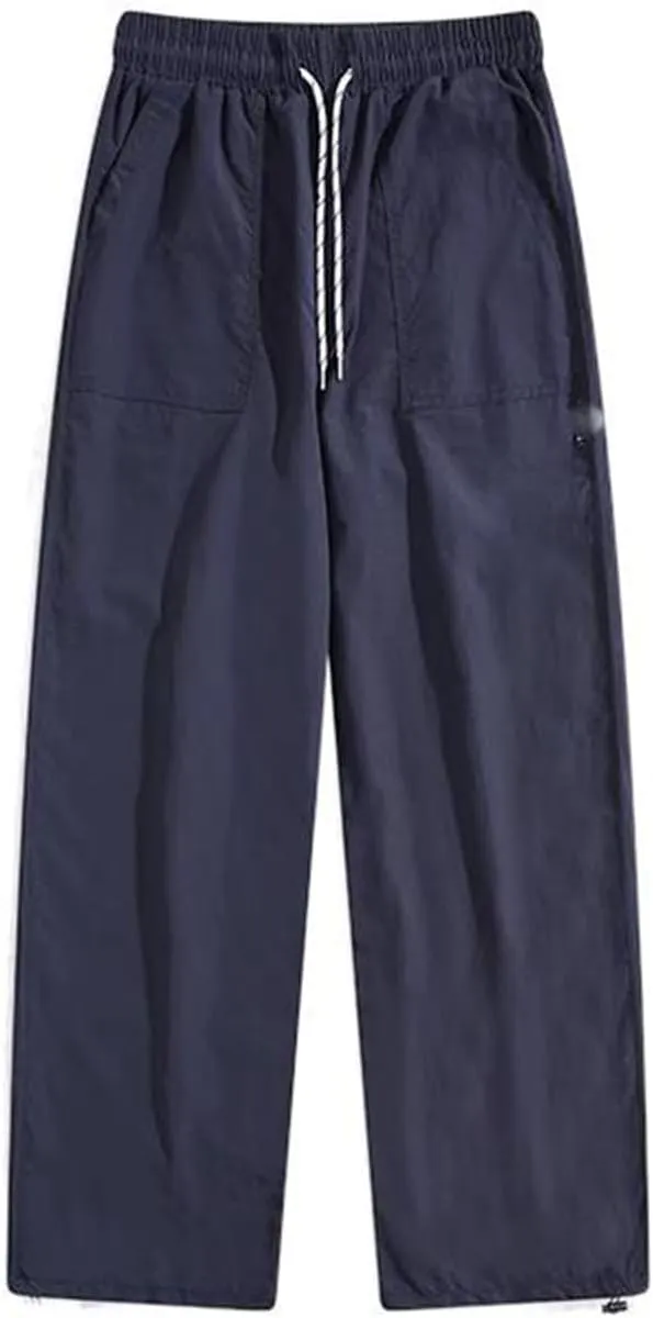 Men's Trouser Drawstring Casual Summer American Lightweight Sport Pants for Men