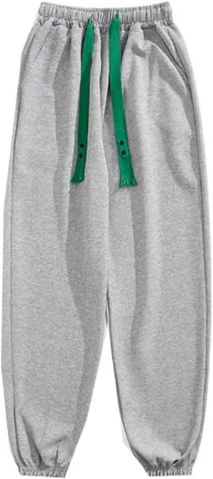 Men's Trouser Summer Casual Drawstring Sport Retro Pants for Men