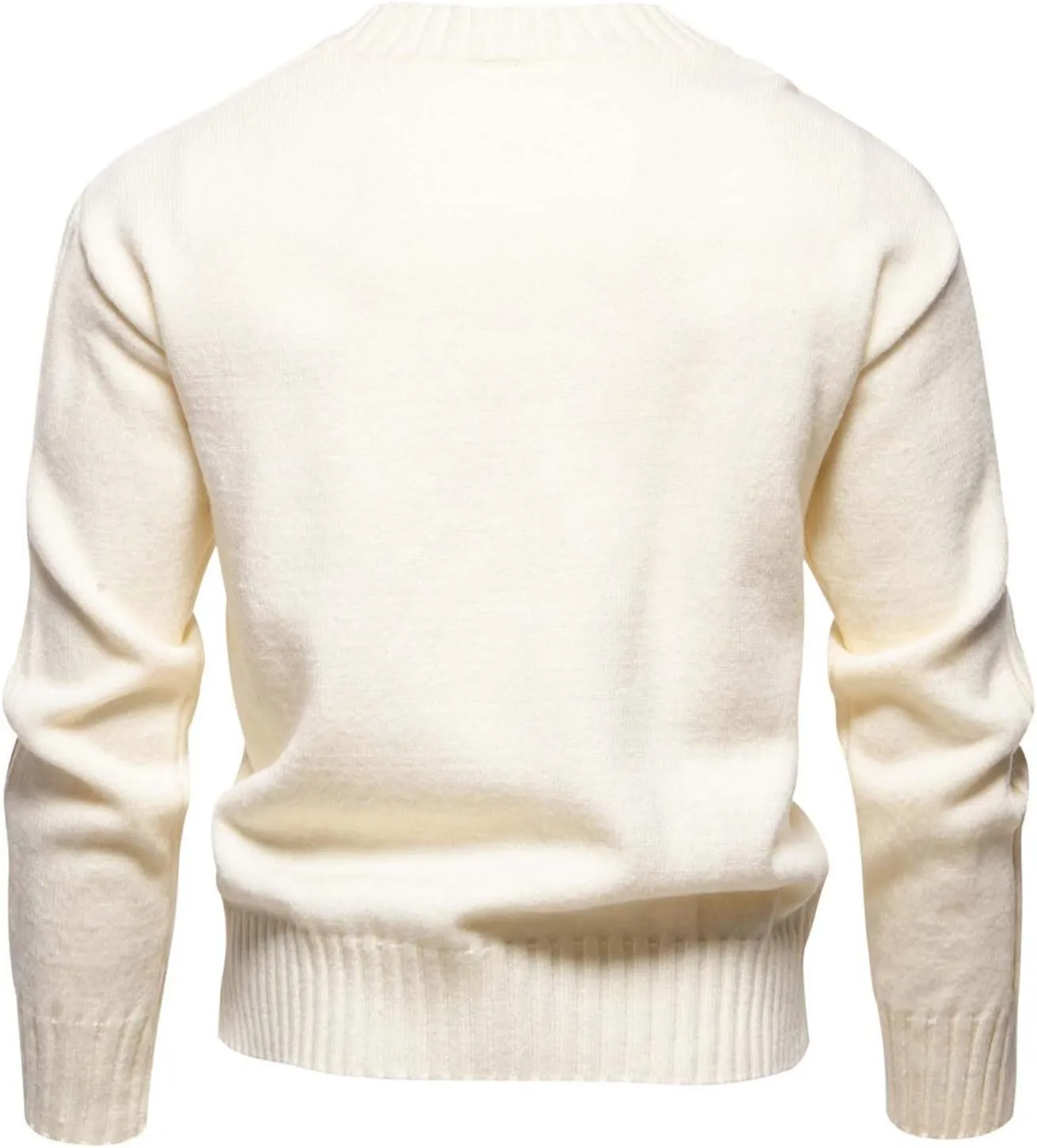 Mens V Neck Pullover Sweater Casual Knit Pullover Fall Winter Sweaters Lightweight Long Sleeve Sweater