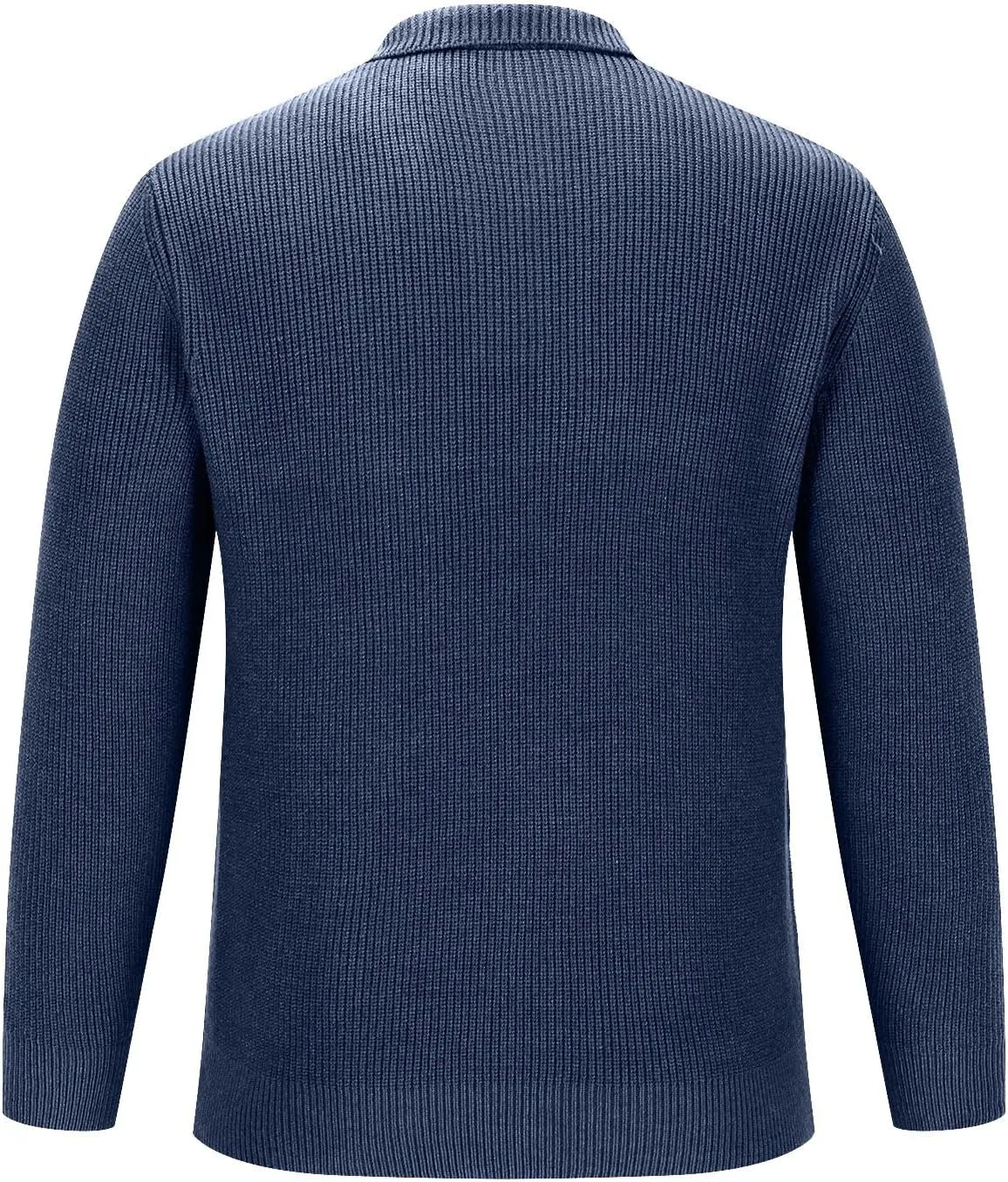 Men's V Neck Sweaters Slim Fit Long Sleeve Casual Comfy Pullover Sweater Knit Textured Mock Neck Thermal Sweaters