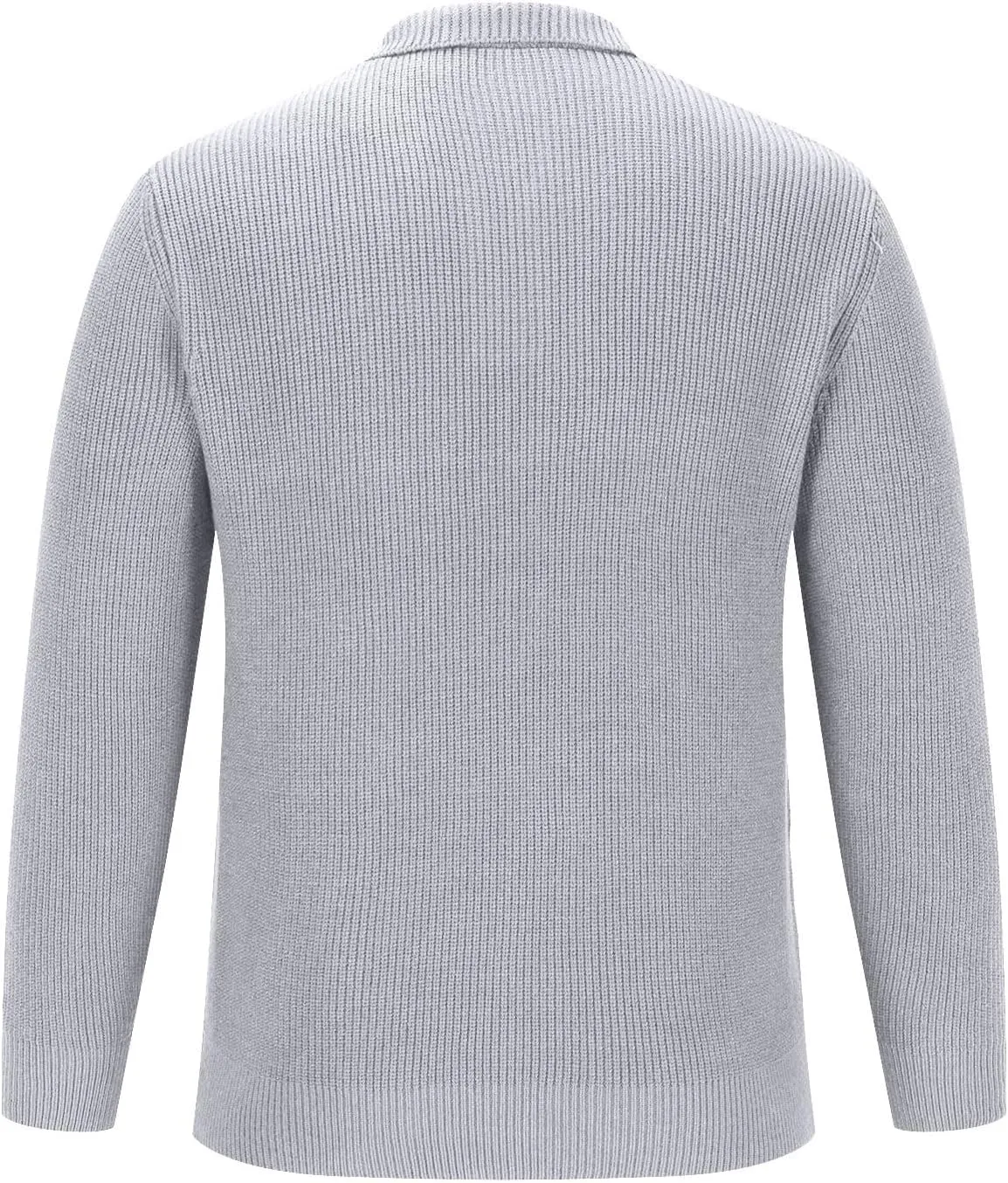 Men's V Neck Sweaters Slim Fit Long Sleeve Casual Comfy Pullover Sweater Knit Textured Mock Neck Thermal Sweaters