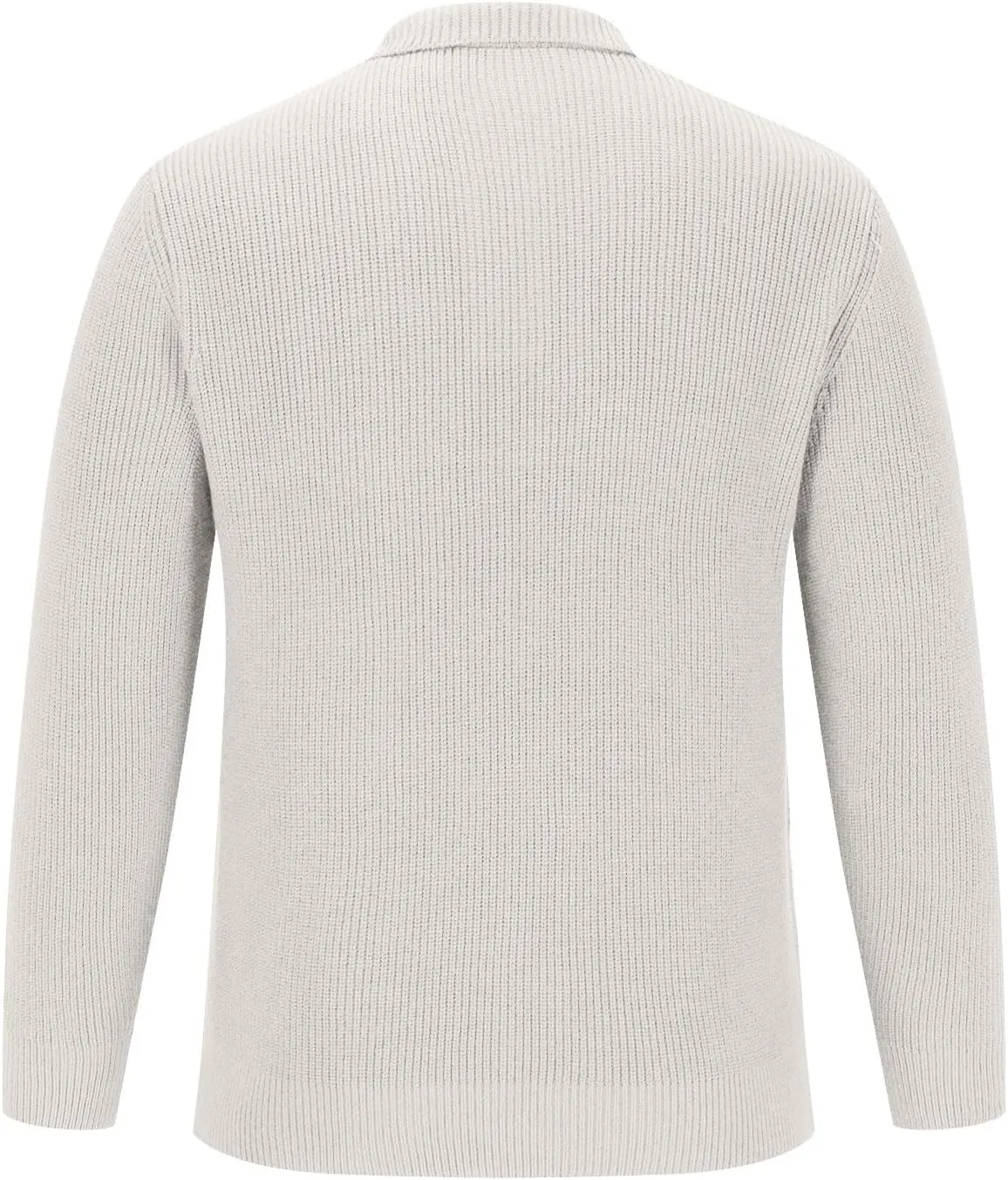 Men's V Neck Sweaters Slim Fit Long Sleeve Casual Comfy Pullover Sweater Knit Textured Mock Neck Thermal Sweaters