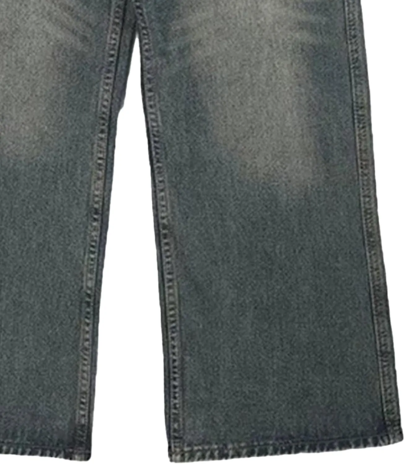 Men's Vintage Hip Hop Denim Pants Classic Straight Leg Male Cargo Trouser Loose Fit Relaxed Fit Retro Jeans