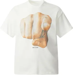 Men's Vintage Hip Hop Portrait Print T-Shirt Oversize Washed Cotton Crewneck Rapper Short Sleeve Top