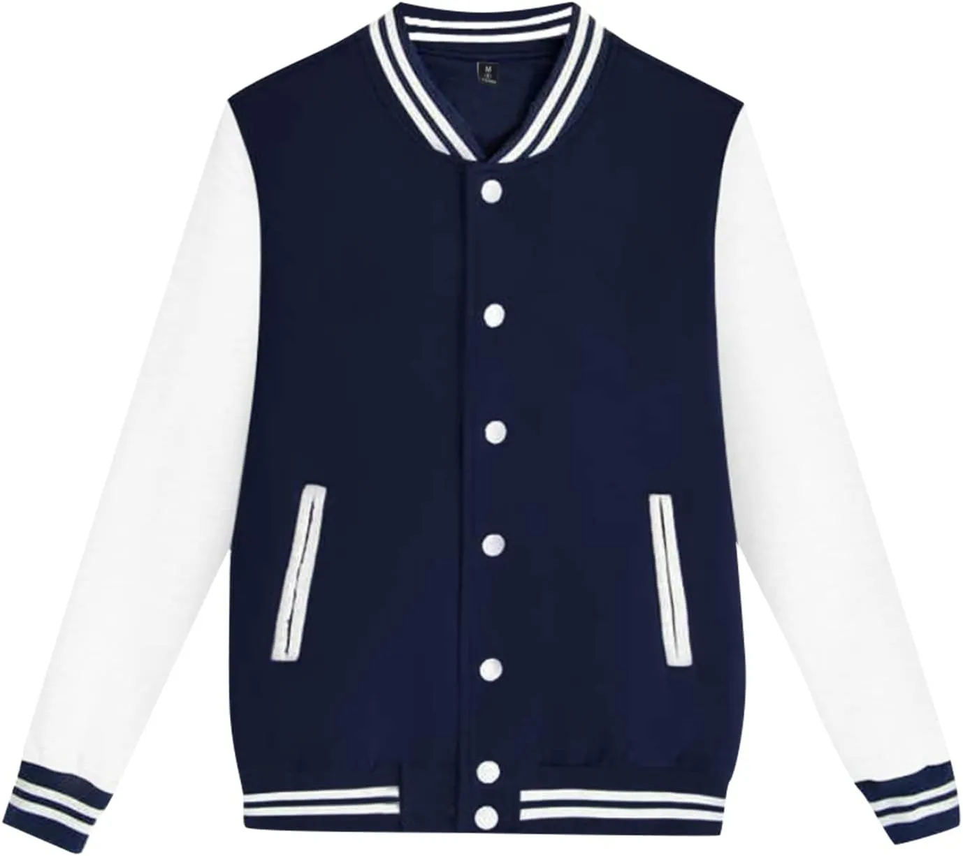 Men's Waterproof Jacket ManS Varsity Baseball Jacket Cotton Letterman Bomber Jacket, XL-4XL