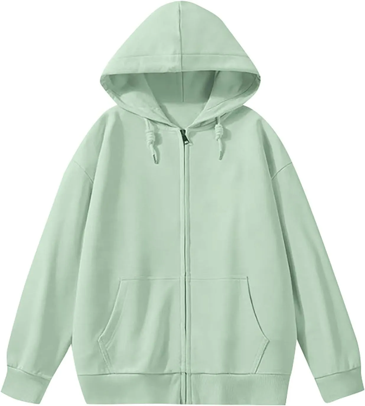 Mens Women Unisex Soild Basic Hooded Sweatshirt Couple Fleece Jacket Outwear With Pocket Zipper Hoodies Sweatshirt