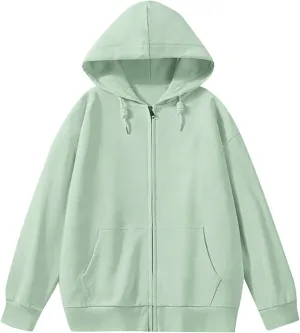 Mens Women Unisex Soild Basic Hooded Sweatshirt Couple Fleece Jacket Outwear With Pocket Zipper Hoodies Sweatshirt
