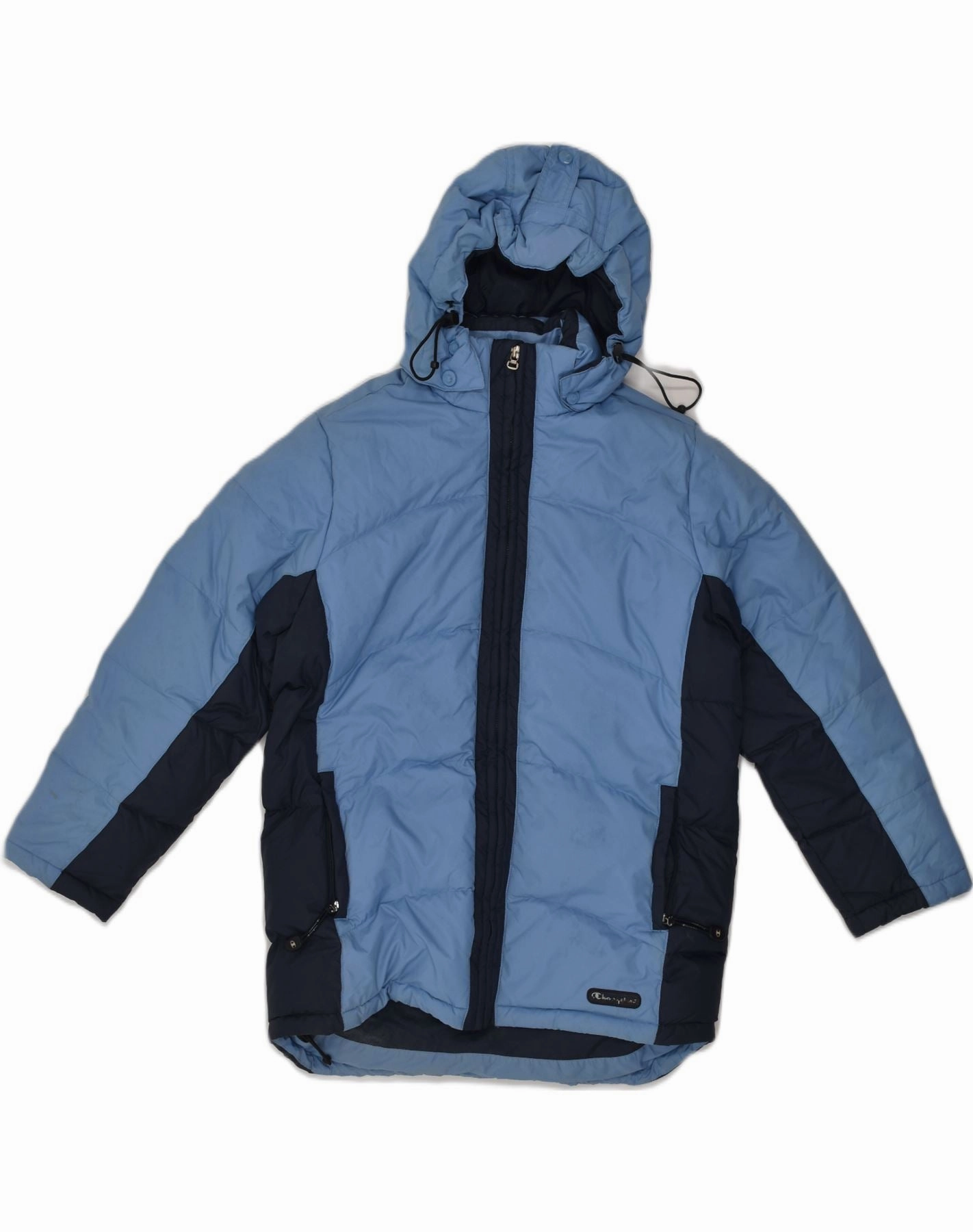 Deal CHAMPION Boys Authentic Hooded Padded Jacket 11-12 Years Large Blue